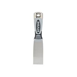 HYDE Pro Stainless 06158 Putty Knife, 1-1/2 in W Blade, Stainless Steel Blade, Plastic Handle, Soft-Grip Handle