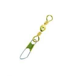 EAGLE CLAW 01041-012 Barrel Swivel, Brass, 7, Resealable Pack