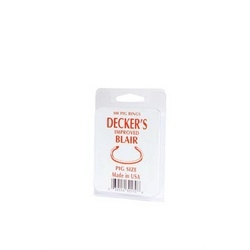 Decker 4 TV1 Blair Pig Ring, #1 Ring, 12.5 ga Wire, Stainless Steel, Copper