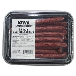 IOWA SMOKEHOUSE IS-BDS Beef Deli Stick, Spicy Flavor, 13 oz Pack