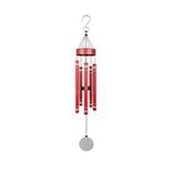 CARSON 63782 Etched Chime, Aluminum, Red