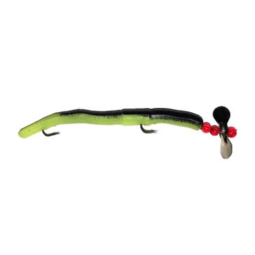 STOPPER LURES WRSP1PK-7S Fishing Lure, Bass, Bluegill, Crappie, Trout, Black/Green Lure, 1, Pack