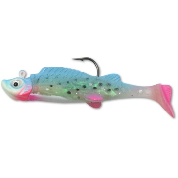 Northland MM5-21 Fishing Lure, Mimic Minnow Shad, Bass, Crappies, Perch, Pike, Trout, Walleyes, Glow Rainbow Lure, 2