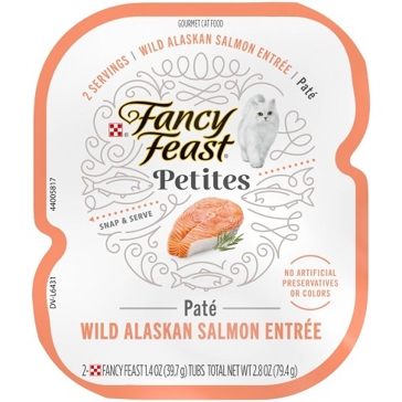 Fancy Feast Petites Wild Alaskan Salmon Pate 2.8 Oz.