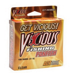 Vicious PCL6 Panfish Fishing Line, 330 yd L, Copolymer, Clear