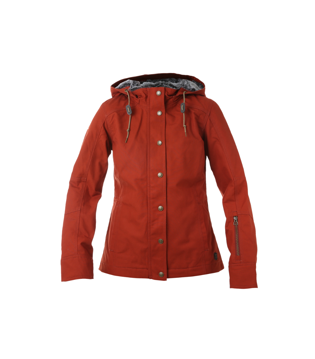 Noble Outfitters Women s FullFlexx Canvas Jacket Brick Red 28542 019