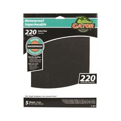 Gator 4474 Sanding Sheet, 9 in L, 11 in W, 220 Grit, Extra Fine, Silicone Carbide Abrasive
