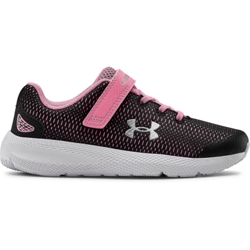 Girl's Under Armour Charged Pursuit 2 Black/Pink - 3022861-002