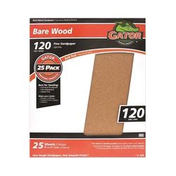 Gator 3275 Sanding Sheet, 11 in L, 9 in W, 120 Grit, Garnet Abrasive