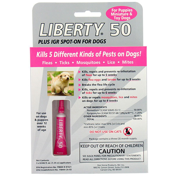 Liberty 50 flea and tick clearance