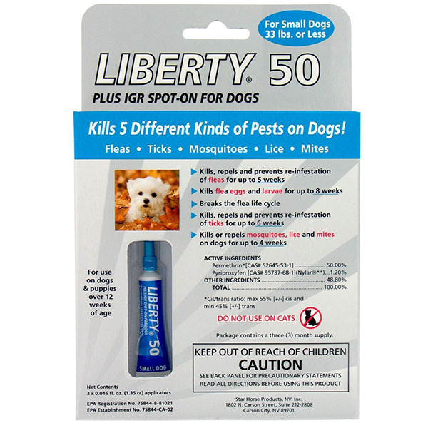Liberty 50 flea and tick clearance