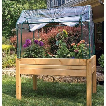 Backyard Expressions Raised Garden Bed With Greenhouse Cover
