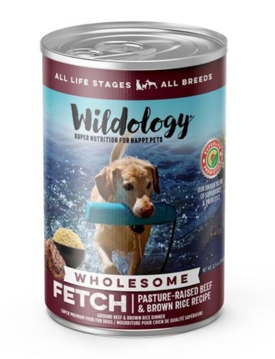 Wildology FETCH Beef Rice Wet Dog Food 12.5 Oz