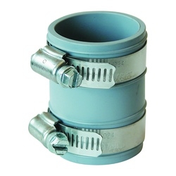 FERNCO PTC-150 Tubular Drain Pipe Connector, 1-1/2 in, Slip Joint, PVC, 4.3 psi Pressure