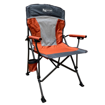 F & H Outfitters Alpha Ventback Hard Arm Folding Camp Chair - Tea