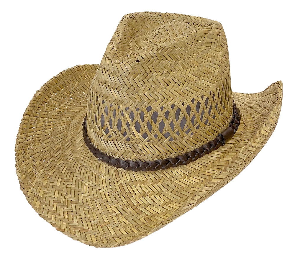 Broner Men s Big Brim Lindu Straw Hat with Chincord Natural Assorted Sizes