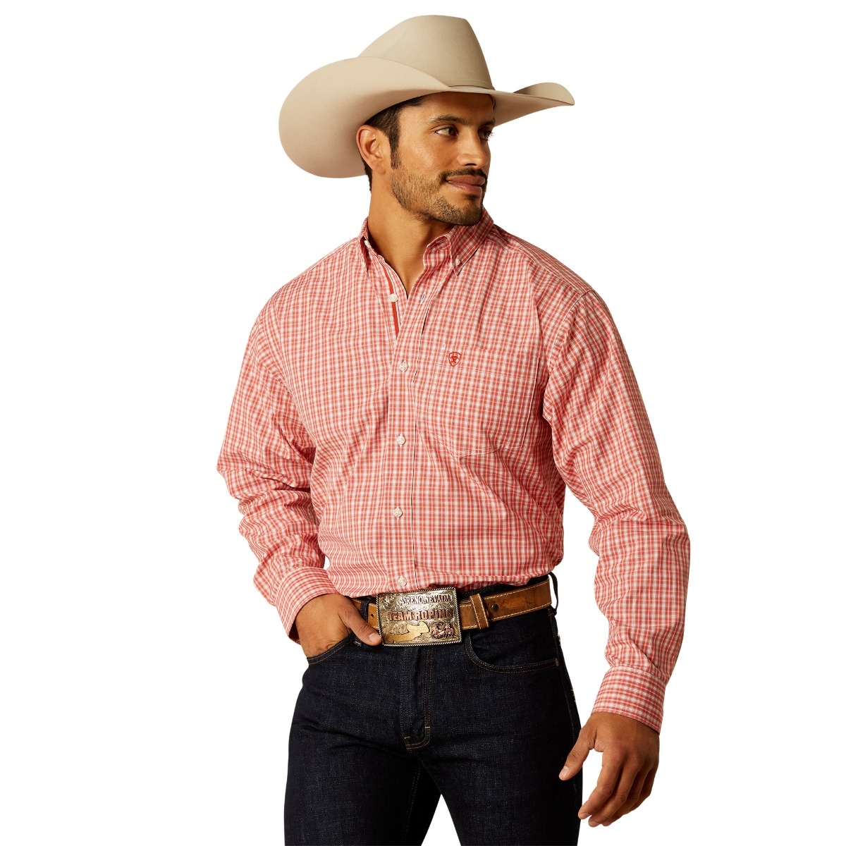 Ariat Men s 10052329 Pro Series Rocco Classic Fit Shirt Red Big Tall