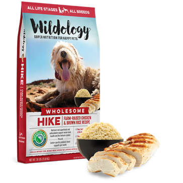 Wildology HIKE Farm-Raised Chicken & Brown Rice Dog Food